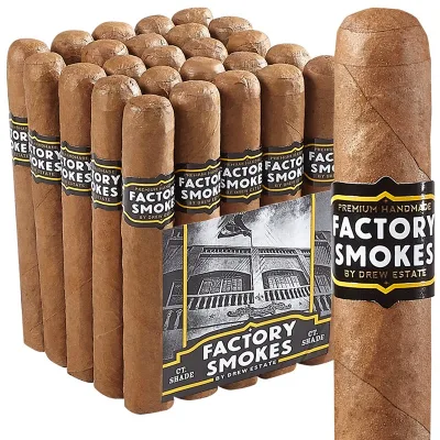 Drew Estate Factory Smokes Connecticut (Toro) (6.0"x52) Pack of 25
