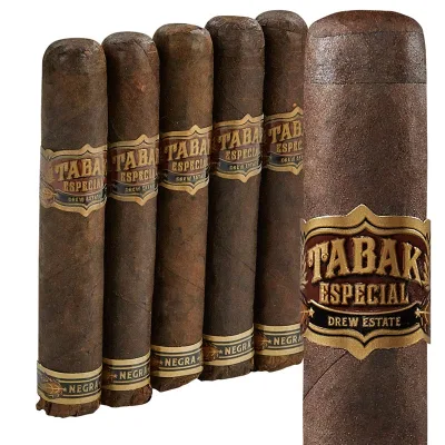 Tabak Especial by Drew Estate Robusto Negra (5.0"x54) Pack of 5