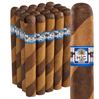 HC Series Blue Barber Pole Robusto (5.0"x50) Pack of 20