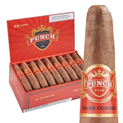 Punch Rare Corojo Champion (Figurado) (4.5"x60) Box of 25