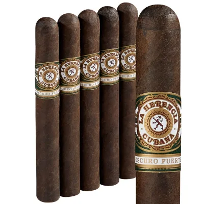 La Herencia Cubana Oscuro Fuerte Toro (6.5"x50) Pack of 5