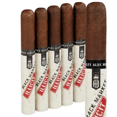 Alec Bradley Black Market Illicit Toro (6.0"x50) Pack of 5