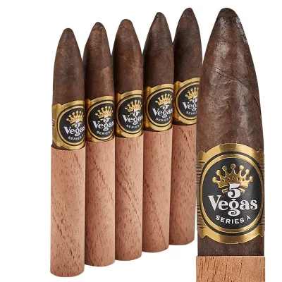 5 Vegas Series 'A' Alpha (Torpedo) (6.0"x52) Pack of 5