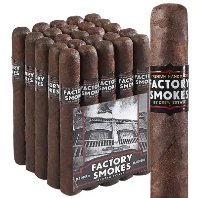 Drew Estate Factory Smokes Maduro (Churchill) (7.0"x50) Pack of 25