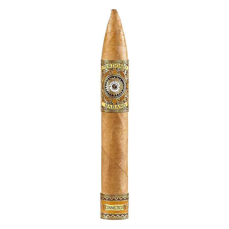 Perdomo Habano Bourbon Barrel Aged Connecticut Torpedo (6.5"x54) Single