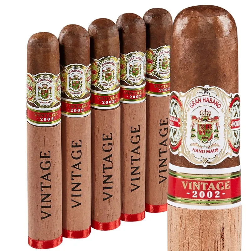 Gran Habano Vintage 2002 Robusto (5.0"x50) Pack of 5