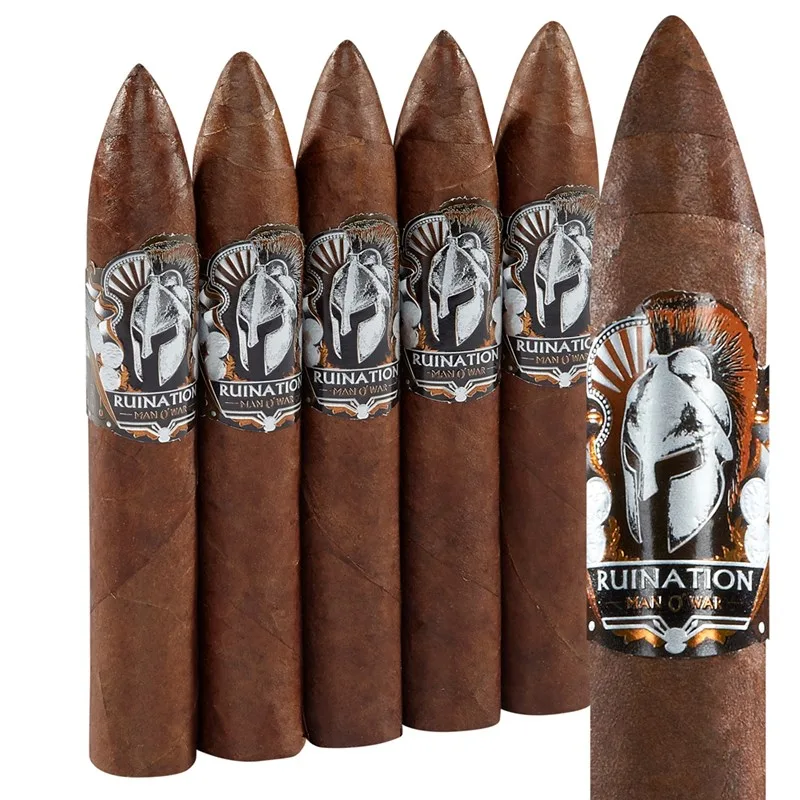 Man O' War Ruination Belicoso - 5-Cigars (5.7"x56) Pack of 5