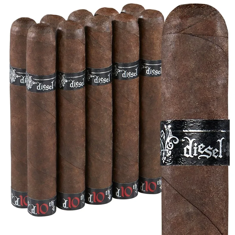 Diesel d.10th (Robusto) (5.5"x52) Pack of 10
