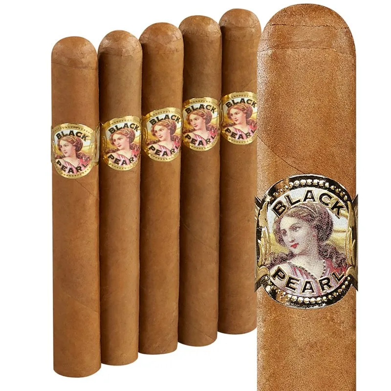 La Perla Habana Black Pearl Oro Toro (Robusto) (5.0"x52) Pack of 5