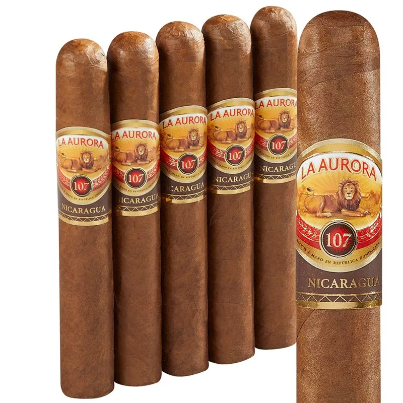 La Aurora 107 Nicaragua Toro (5.7"x54) Pack of 5